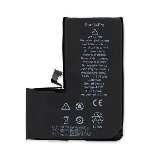 For iPhone 14 Pro Battery Replacement 3200mAh