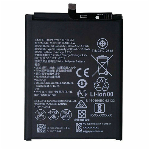 Remplacement de la batterie pour Huawei HB436486ECW Mate 10 P20 Pro Mate 20 Mate 10 Pro Honor 10i