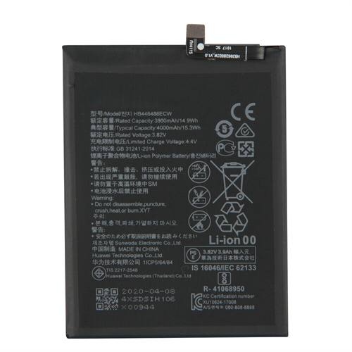 Pour Huawei HB446486ECW P Smart Z Nova 5i Honor 9X Pro Profitez de 10 Plus Y9 Prime 2019 Remplacement de la batterie