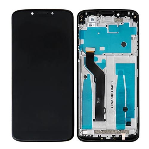 For Motorola E5 Plus LCD Screen Replacement with Touch With Frame