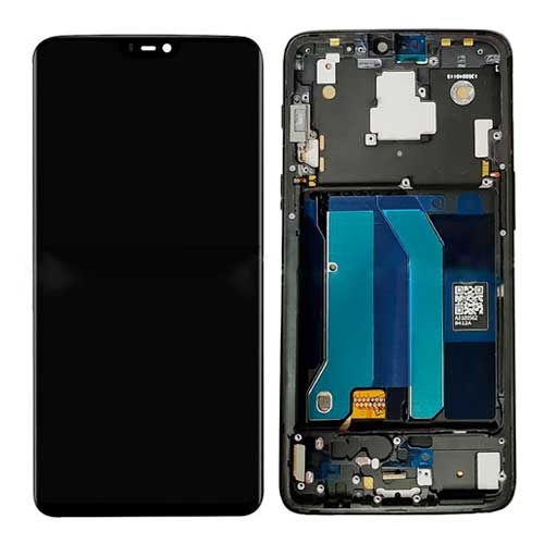 Para substituição de tela LCD OnePlus 6 com moldura