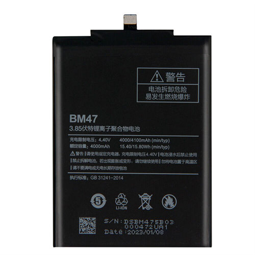 For Redmi 3 3S 3X 4X Battery Replacement BM47