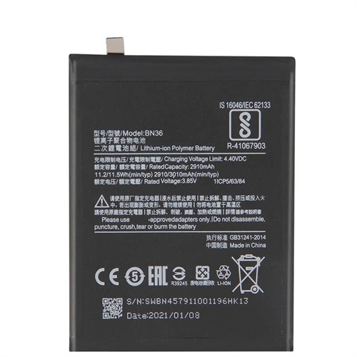 For Redmi 6X A2 Battery Replacement BN36