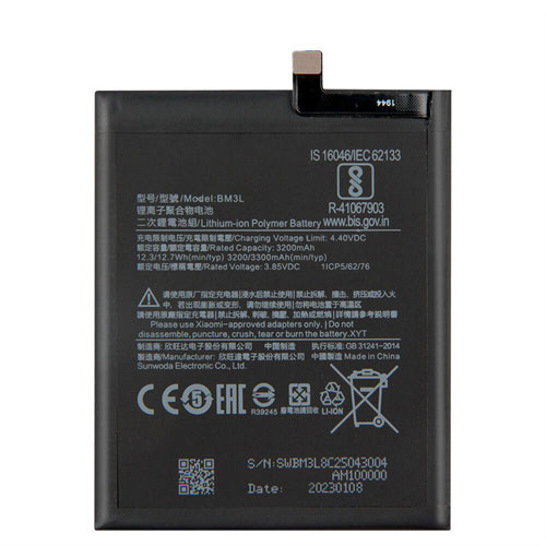 Para substituição de bateria Xiaomi Mi 9 BM3L