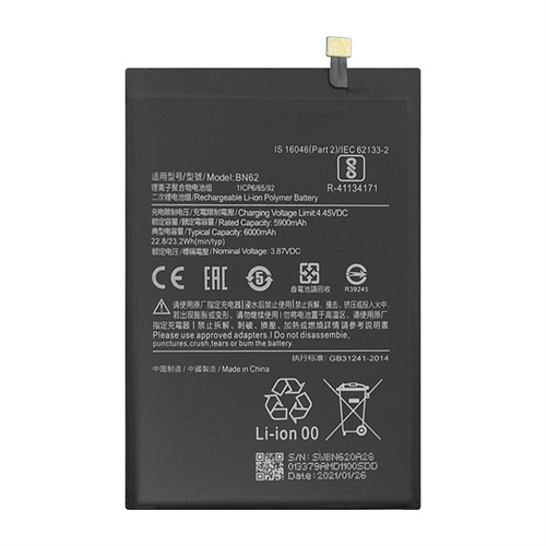 For Xiaomi Poco M3 Redmi 9T Battery Replacement BN62
