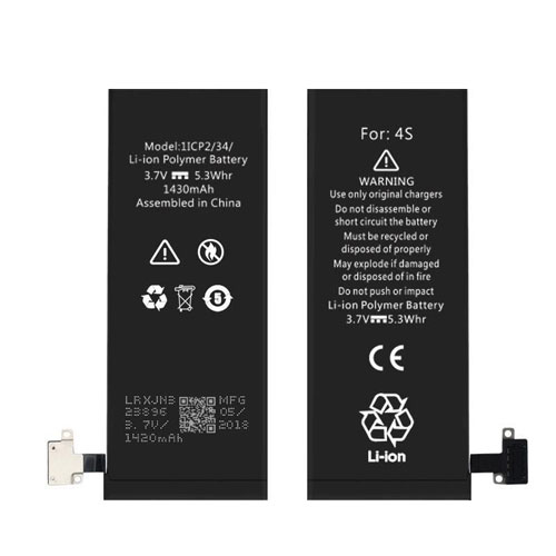 For iPhone 4S Battery Replacement 1430mAh