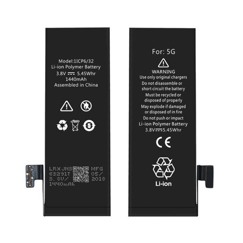 For iPhone 5 Battery Replacement 1440mAh
