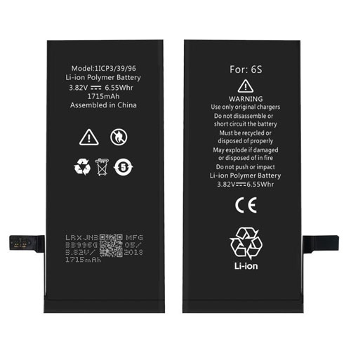 For iPhone 6S Battery Replacement 1715mAh